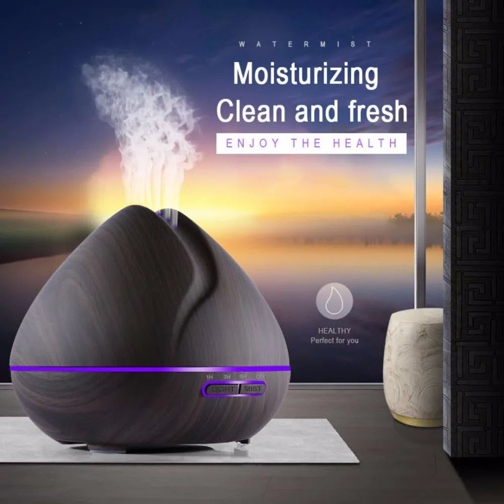 Remote Control Humidifier Essential Oil Diffuser With 7 Color LED Humidificador 300ml 500ml Ultrasonic Aroma Diffuser For Home