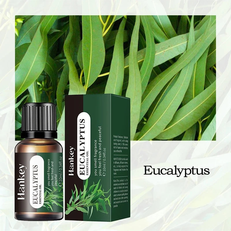 20 Flavors Essential Oils for Aroma Diffuser Air Humidifier 10ml Water-soluble Orange Lavender Air Freshener Scents Fragrance