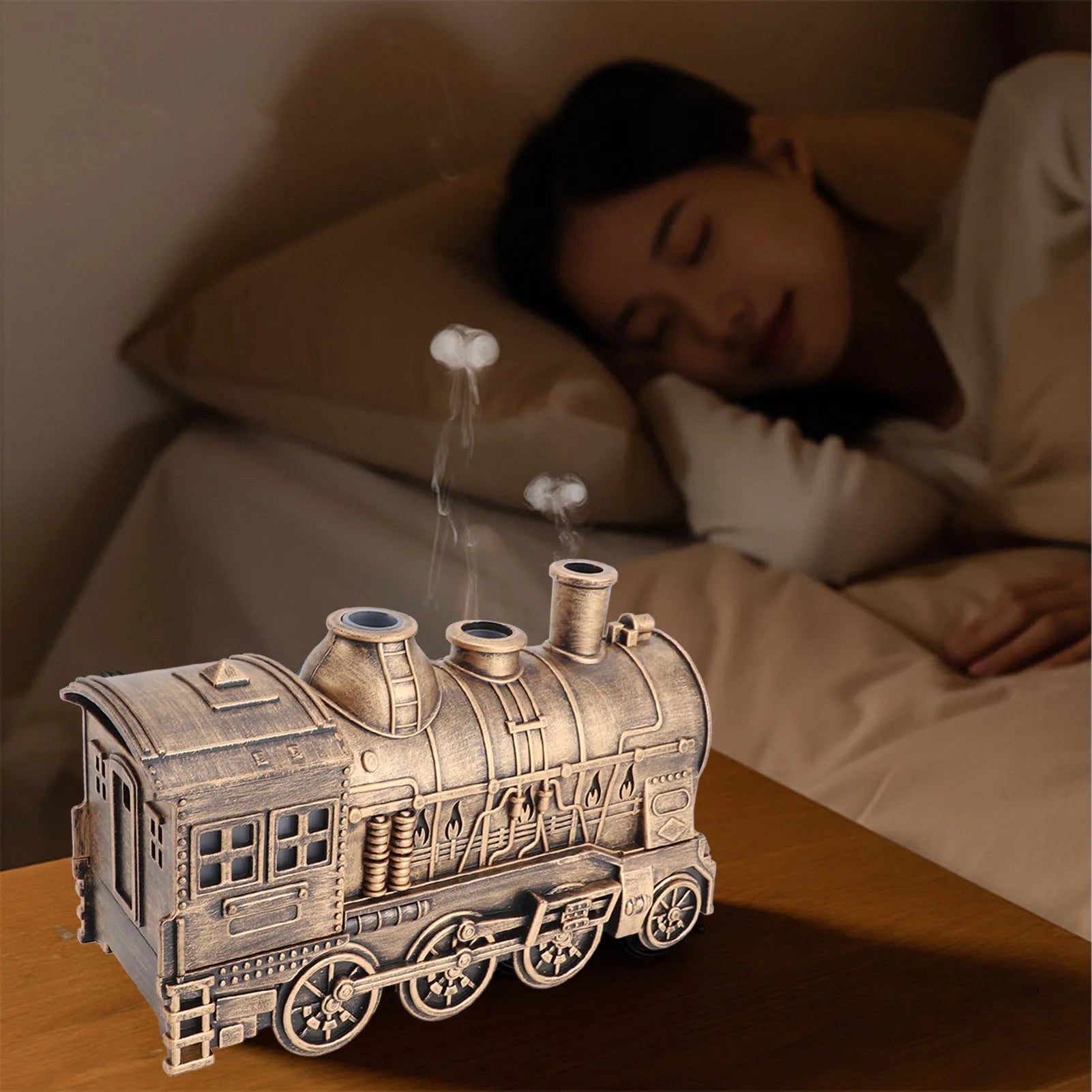 300ml Train Air Humidifier Ultrasonic Aromatherapy Diffusers Mist Maker Fragrance Essential Oil Aroma Difusor