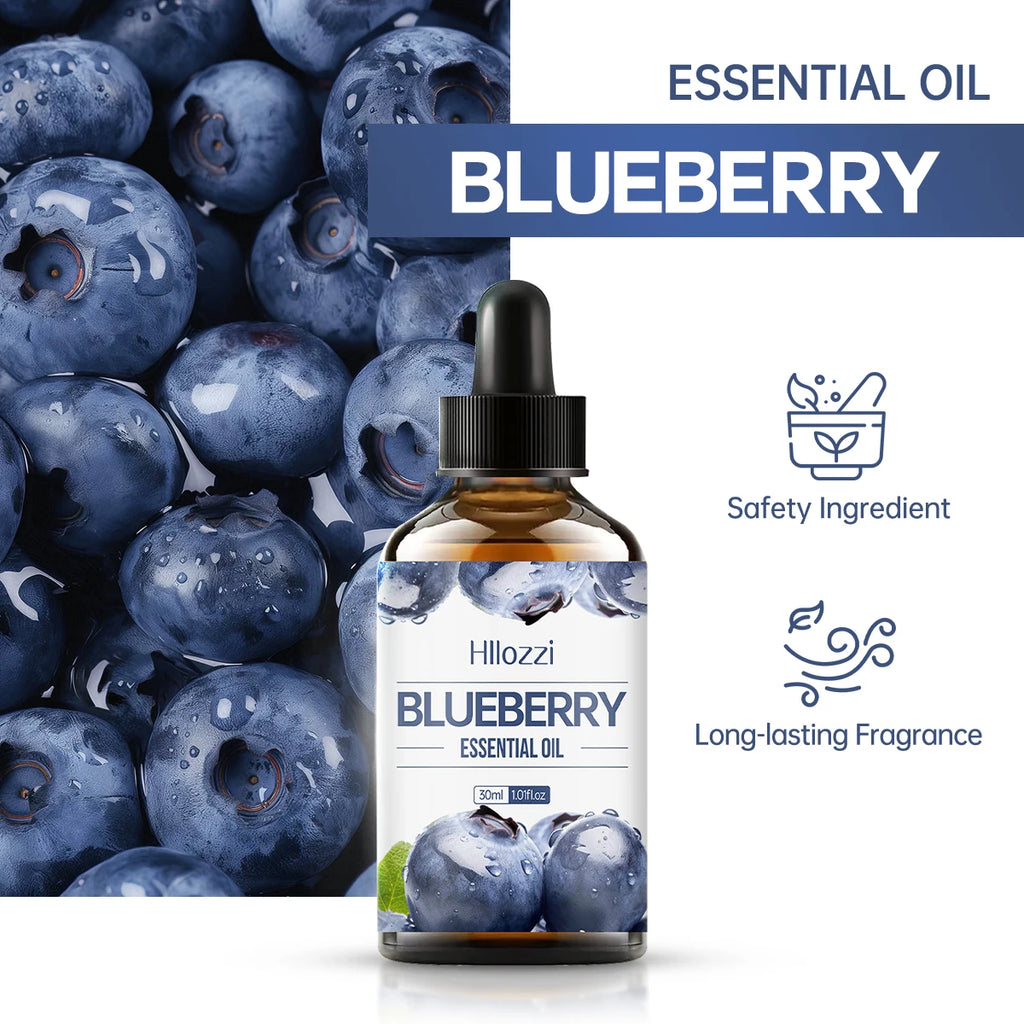 Blueberry Essential Oil Aroma - Natural Berry Scent, Aromatherapy Relaxation Rich in flavor, suitable for a variety of scenarios