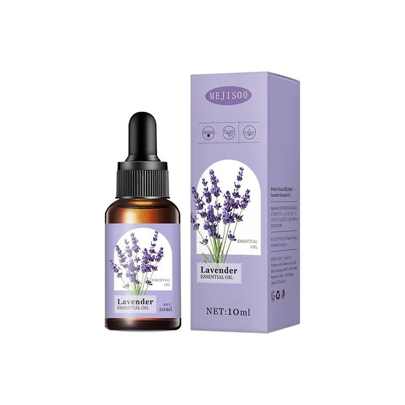 10ml Plant essential oil. Dropper water-soluble. 9 scents. Air freshener. Deodorant. Aromatherapy essential oil.