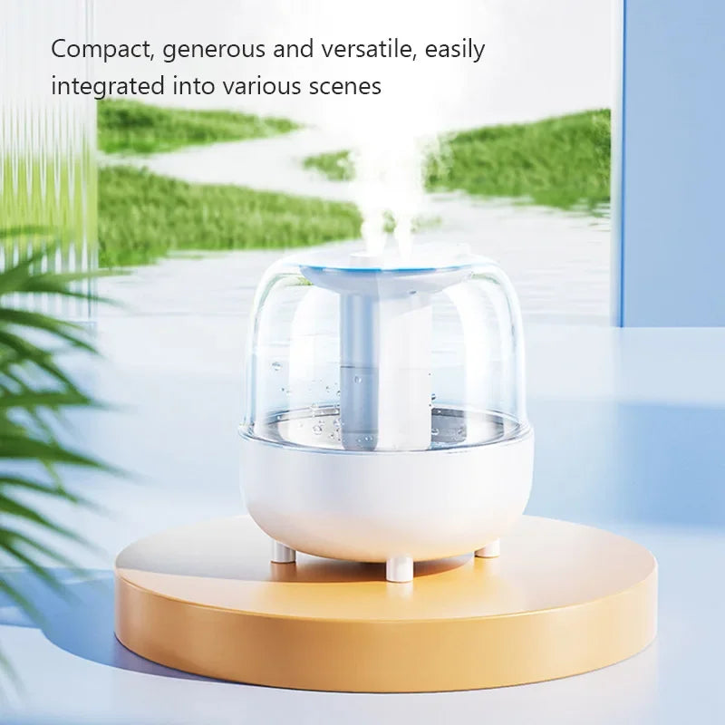 The air humidifier uses ambient light, 4L humidification mechanical, circular USB, household electric, ABS plastic