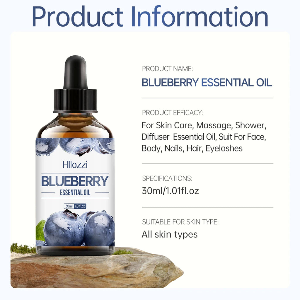 Blueberry Essential Oil Aroma - Natural Berry Scent, Aromatherapy Relaxation Rich in flavor, suitable for a variety of scenarios