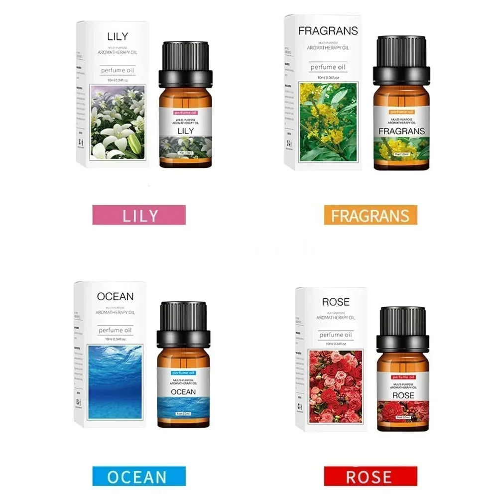 16 Kinds of Scent Pure Essential Oils Diffuser Oils LAVENDER TEA TREE LEMON ROSE OCEAN SANDAL WOOD EUCALYPTUS CHERRY BLOSSOMS