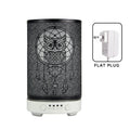 100ml Air Humidifier Hollow Owl Cool Mist Maker Fragrance Diffuser Home Office Essential Oil Aroma humidificador with LED Lights