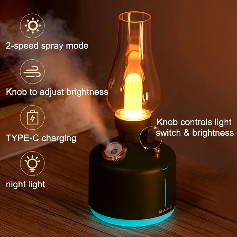 2025 New Style Time lamp humidifier desktop aromatherapy USB wireless small new humidifier