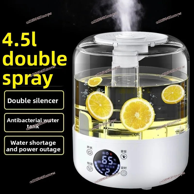 Humidifier Bedroom Household Light Sound Large Capacity Sprayer Air Conditioning Sterilization Aromatherapy Essential