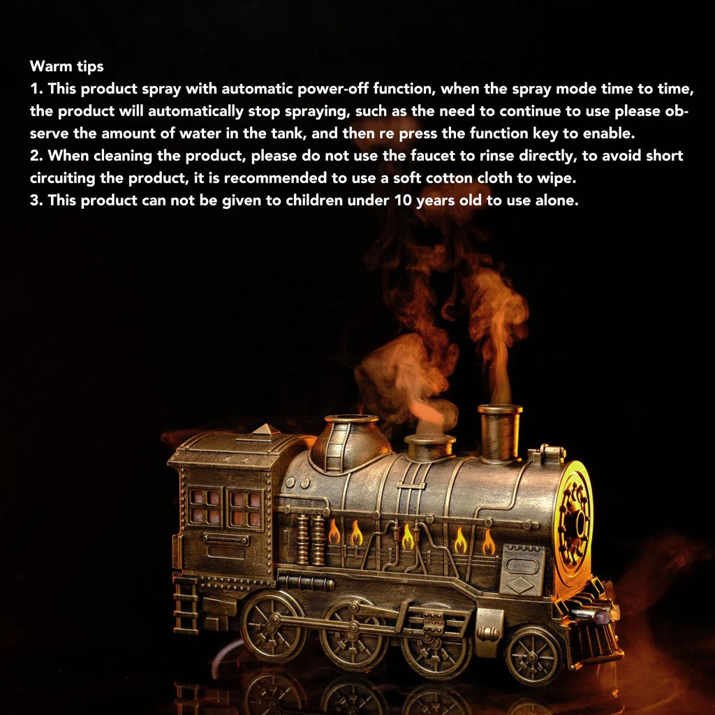 300ml Train Air Humidifier Ultrasonic Aromatherapy Diffusers Mist Maker Fragrance Essential Oil Aroma Difusor