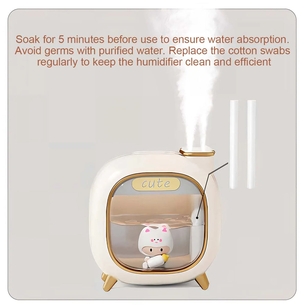 Humidifier Small Mist Capacity Home Bedroom Mini Office Desk Silent High Beauty Cute Aromatherapy Humidifier