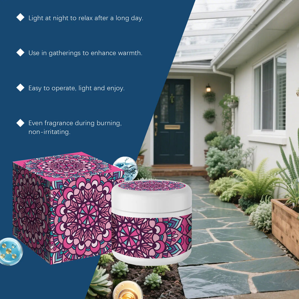 Sandalwood-scented Candle For Anxiety Relief Stress & Anxiety Relief, Mood Enhancer Romantic Dinner Ambiances