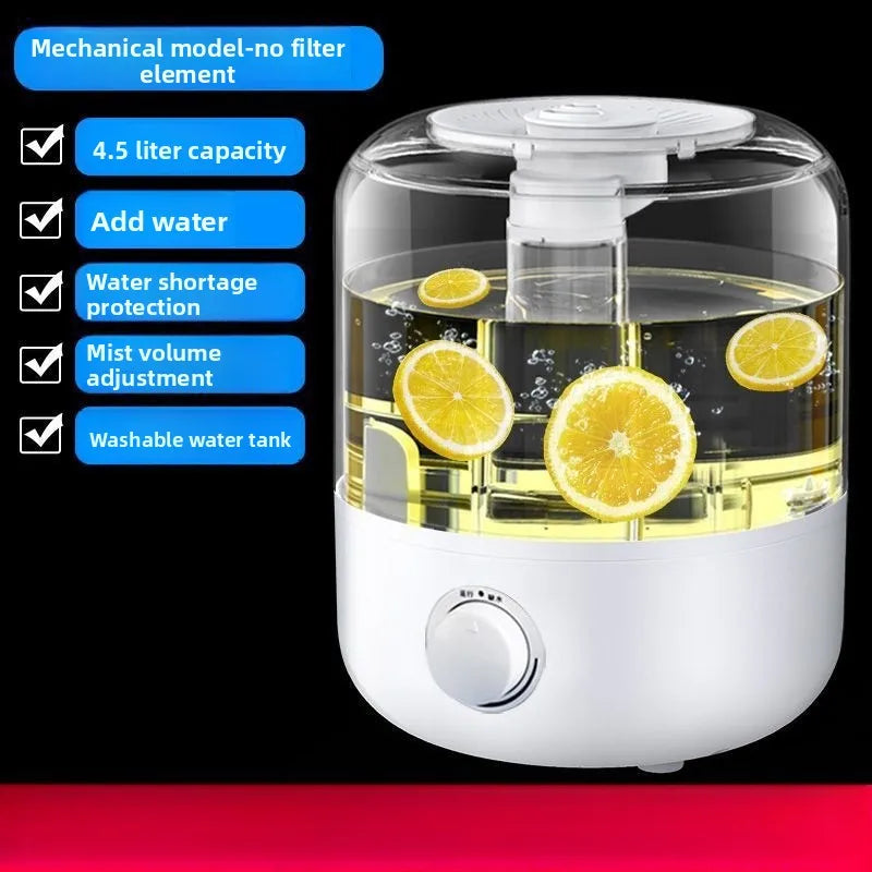 Humidifier Bedroom Household Light Sound Large Capacity Sprayer Air Conditioning Sterilization Aromatherapy Essential