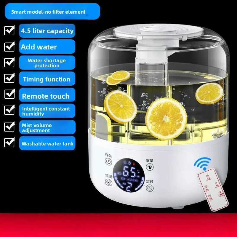 Humidifier Bedroom Household Light Sound Large Capacity Sprayer Air Conditioning Sterilization Aromatherapy Essential