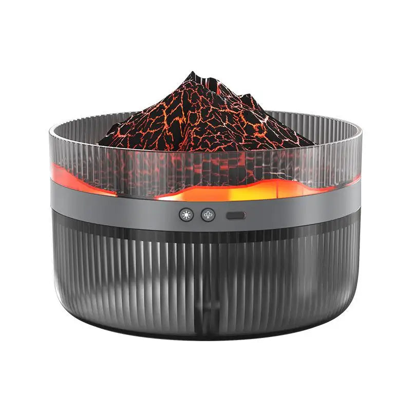 2L Car Volcano Air Humidifier Electric USB Aromatherapy Humidificadore Water Mist Diffuser Purifier Air Freshener Colorful Light