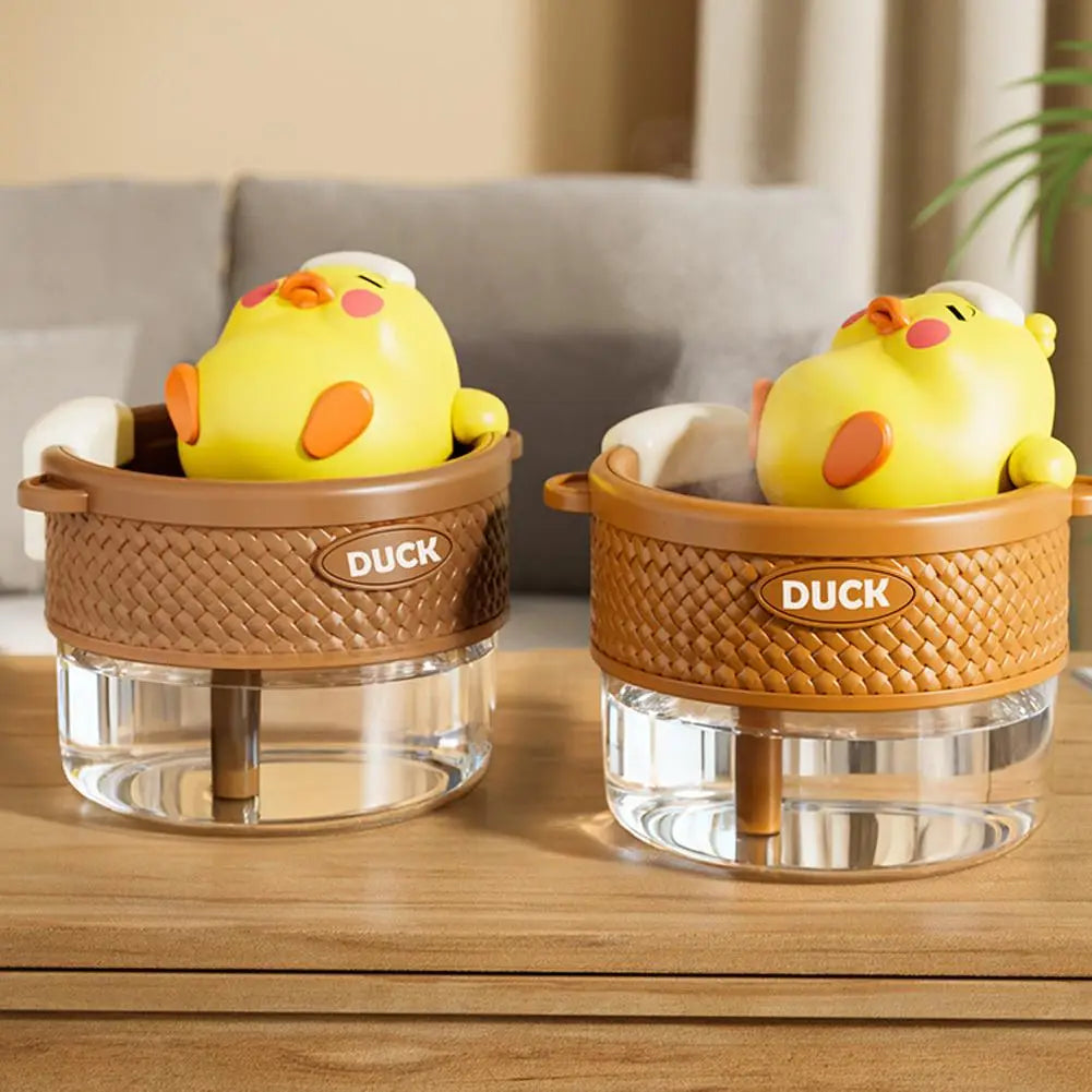 cute and compact duck humidifier 500mAh 320ml comfortable humid air without disturbing sleep Easy-to-use humidifier